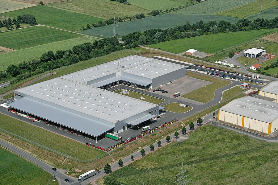 Wacker Neuson Korbach场地鸟瞰图。